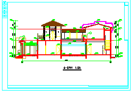 北京经典四合院全套建筑CAD施工图及效果图纸-图二