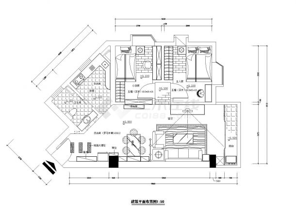 某华景新城施工参考CAD详图-图二