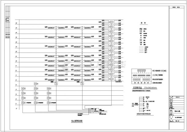 某高层商业大厦强弱电CAD电气设计系统图-图二