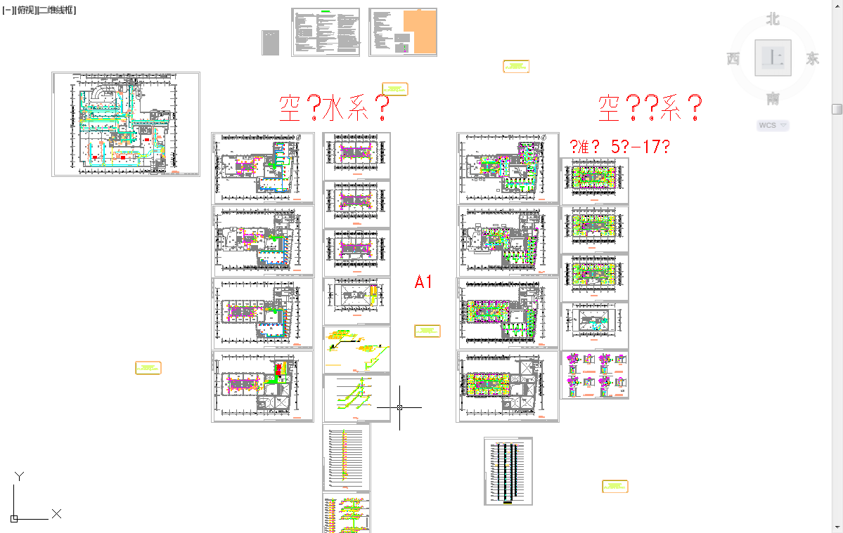 五套cad常用空调系统节能设计施工图纸