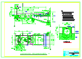 大型水电站厂房施工cad设计图纸-图一