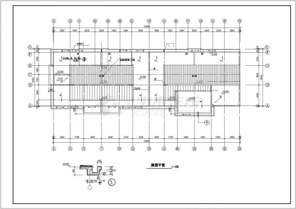 呼和浩特市锦春花园小区6层砖混结构住宅楼建筑设计CAD图纸（含阁楼）-图一