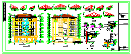 某多层带底商建筑住宅楼施工cad图纸-图一