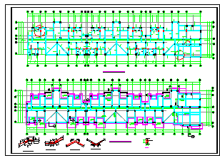 多层住宅建筑框架结构cad施工设计图纸_图1