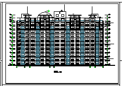高层住宅楼建筑cad设计施工图纸-图一