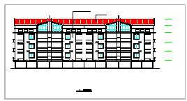 多层住宅楼框架结构建筑cad施工图纸-图二
