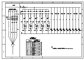 某城市配电箱路灯控制原理设计cad图纸-图一