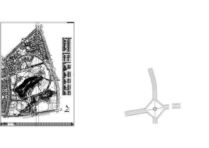 福州市某大学新小区总平面规划设计CAD图纸（占地150公顷）_图1