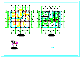 二层建筑底框结构施工cad设计图-图二