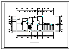 二层商住楼结构cad施工设计图-图二