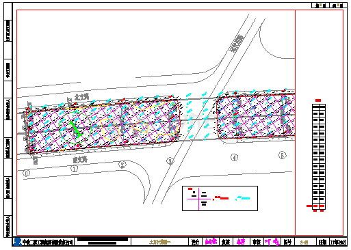 某星沙广场桥下停车场CAD构造设计施工图-图一