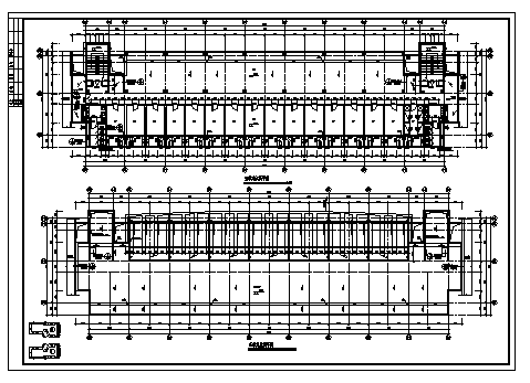 六层单元式学生宿舍楼建筑设计cad图(带半地下室设计，共十张)_图1