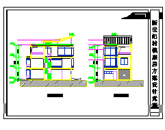 某住宅建筑设计施工cad图（含设计说明）-图二