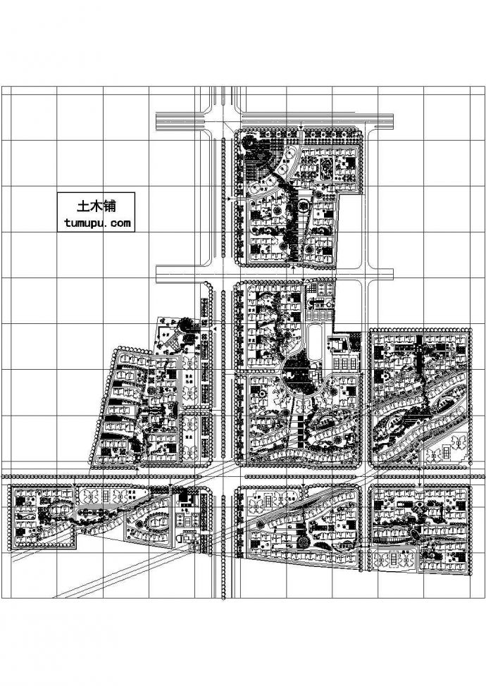 无锡市新吴区景苑花园小区平面规划设计CAD图纸（含幼托所）_图1