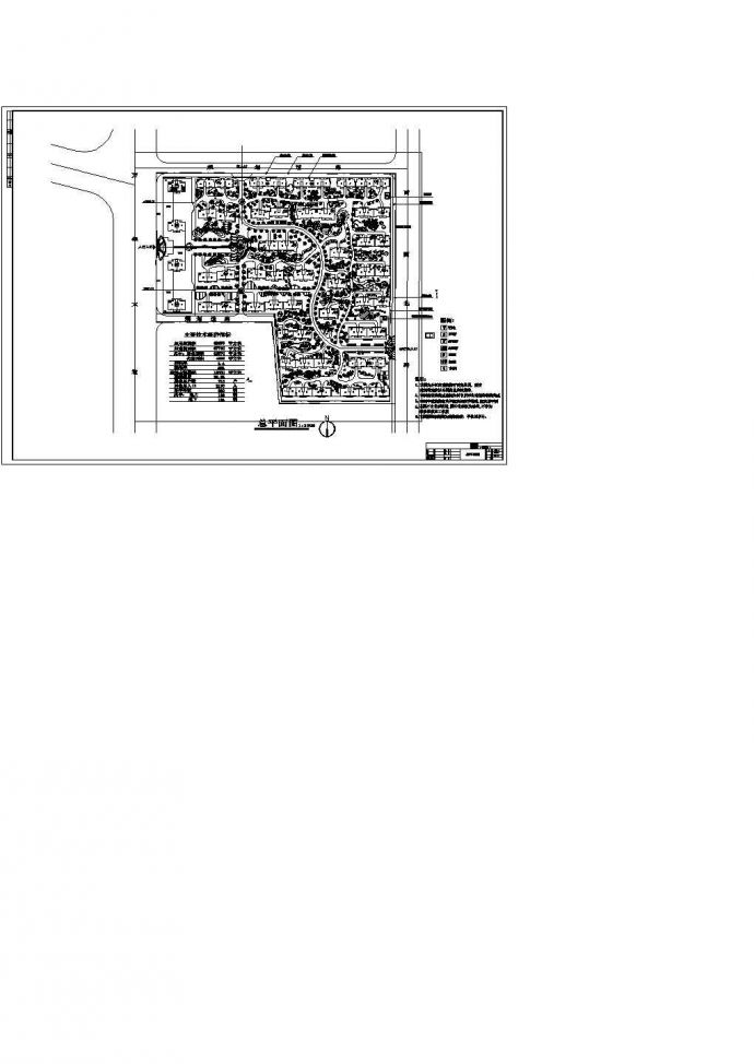 江苏某小区景观规划设计详细施工方案CAD图纸_图1
