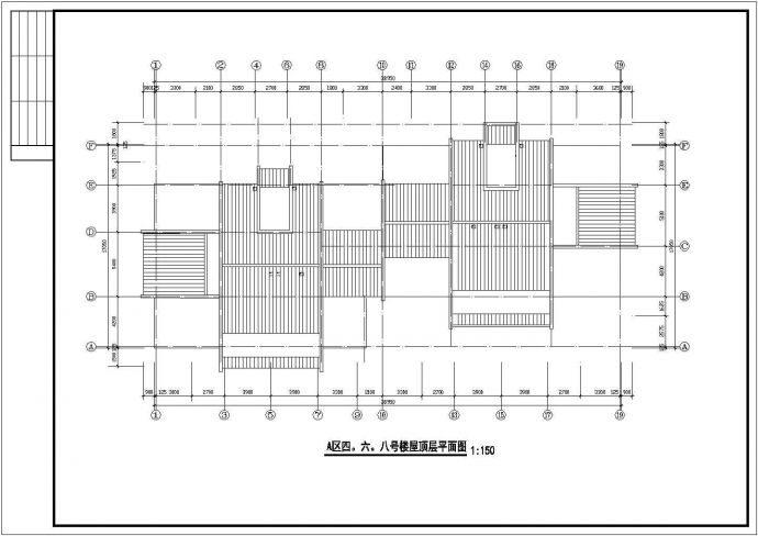 温州某住宅小区四六八号楼设计CAD全套完整平面图_图1