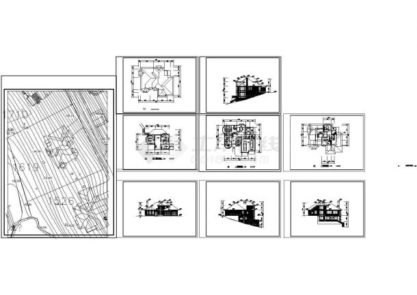 某地区二层别墅设计方案施工图-图一