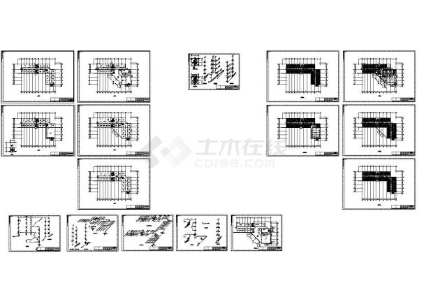 化工研究院信息管理大楼设计施工图纸-图一