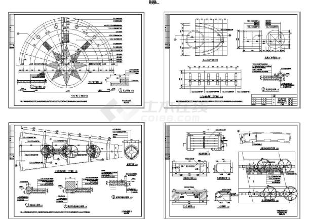 某地区中心广场环境设计CAD施工图-图一