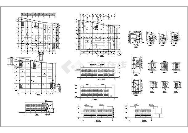 某市场工程建筑CAD设计构造完整图-图一