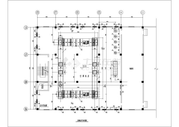 某地集中控制楼空调系统CAD设计图-图二