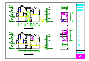 三层独栋别墅建筑施工设计图（含设计说明）-图一