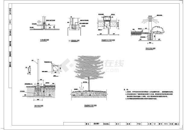 某体育公园景观设计CAD全套设计施工图配电详图-图二