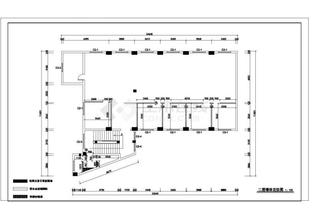 某烟厂行政楼北楼CAD全套大样框架结构设计施工图-图一