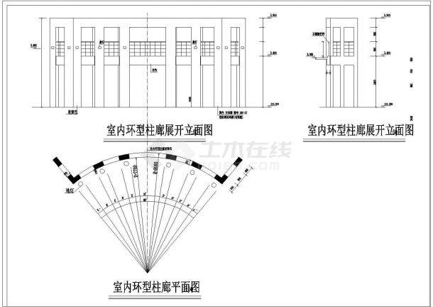 某2层一汽大众标准汽车展厅建筑设计cad施工图-图一