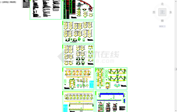 五套cad常用管道支架节点构造图纸-图二