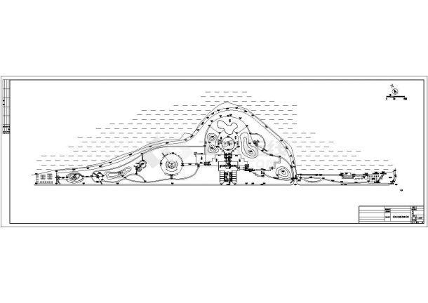 江西某滨湖公园景观竖向设计CAD完整施工图总施-图一