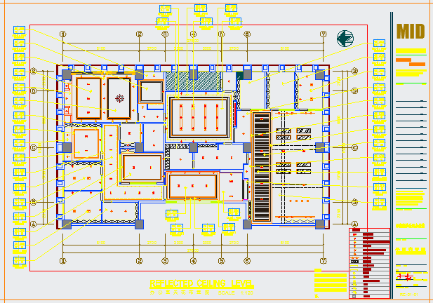 某建筑工程有限公司办公楼施工图CAD详细设计平面图_图1