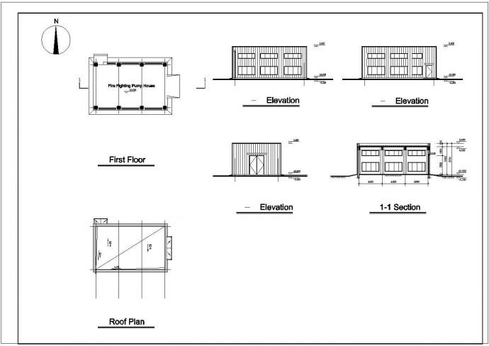 某公司厂房建筑CAD大样施工完整设计图纸_图1