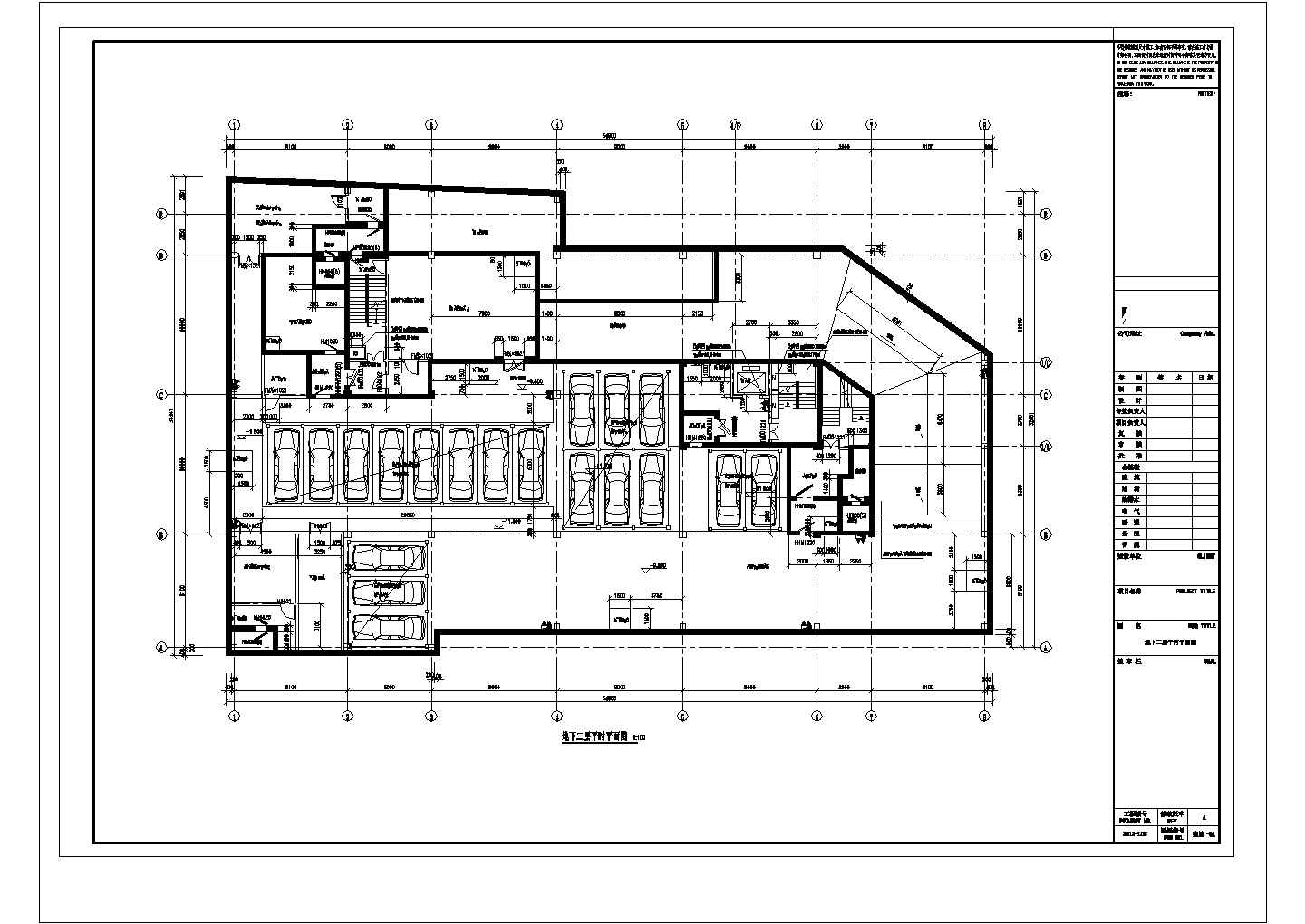 某购物中心八层钢框架结构电影院建筑设计CAD施工图