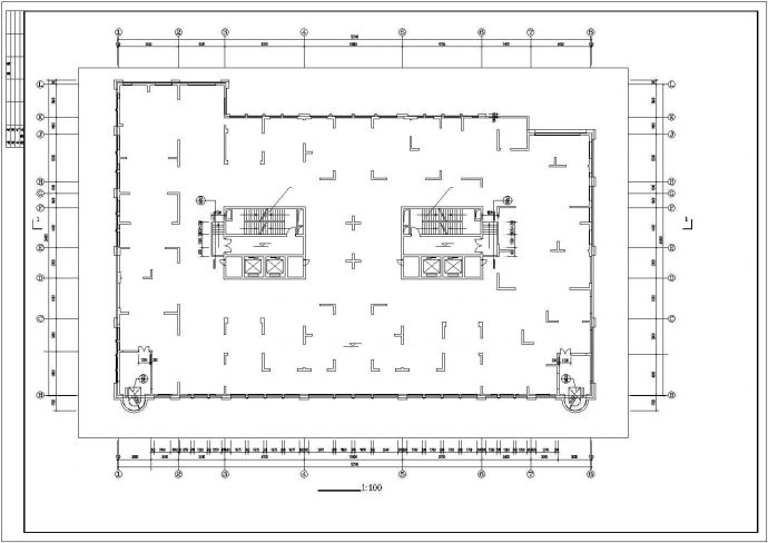 上海某30层框架结构住宅楼建筑设计CAD图纸（含水箱层/转换层/地下层）_图1