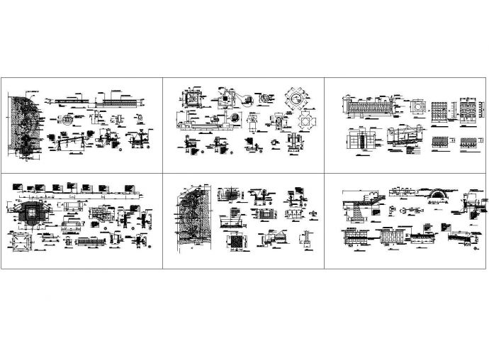 某地区街头绿地园林景观设计全套cad施工图纸_图1