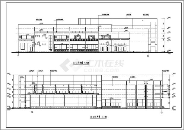 某娱乐中心总体CAD完整建筑设计平面图-图一