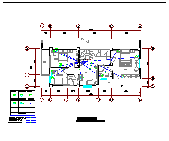 复式住宅楼户型装修电气cad设计施工图纸-图二