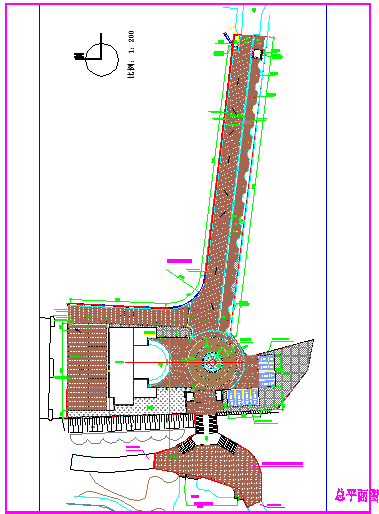 某人民公园CAD大样完整设计施工图全套总平面-图一