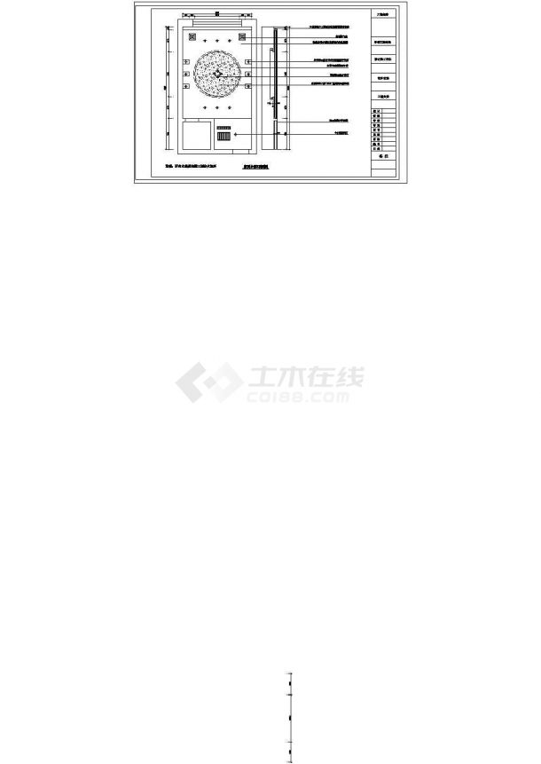 某餐厅雅间CAD建筑设计大样完整构造图纸-图一