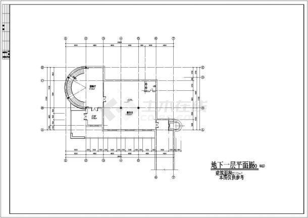 黑龙江某招待所CAD建筑设计完整方案图-图二