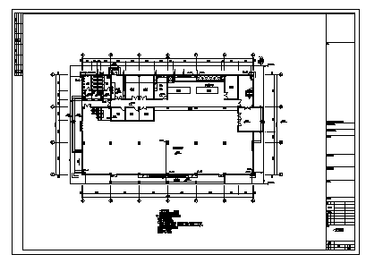 某三层食堂电气施工cad图(含强电，弱电系统设计)-图二