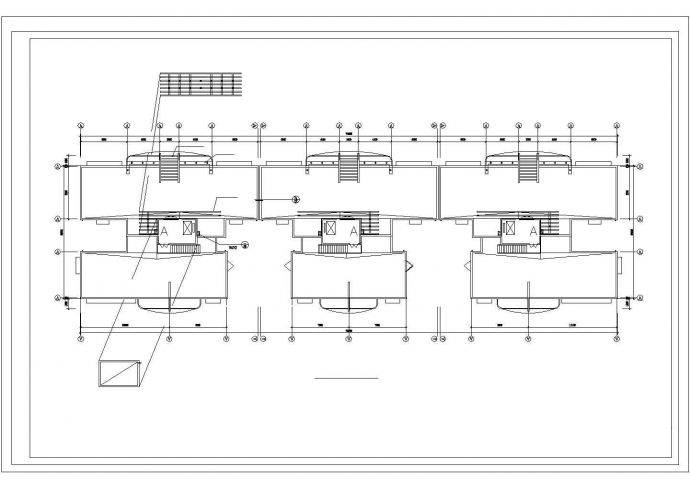 武汉某小区1.4万平21层砖混结构住宅楼建筑设计CAD图纸（含自行车库）_图1