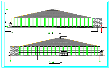 海珍品养殖大棚cad结构建筑施工图纸_图1