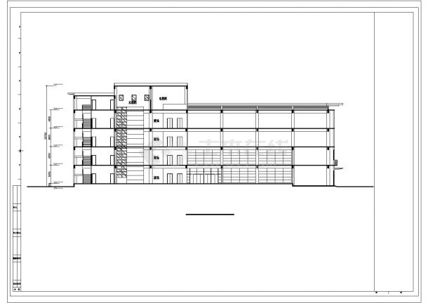 某商场CAD建筑完整构造详细设计施工图-图一