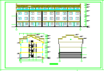 徽派建筑小区住宅和街面房方案CAD图纸_图1