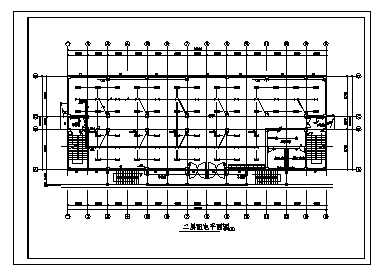 食堂电气设计_某三层食堂电气施工cad图(含配电设计)_图1