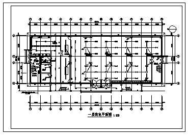 食堂电气设计_某三层食堂电气施工cad图(含配电设计)-图二