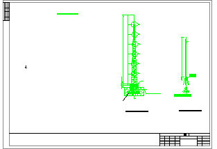 接地形式避雷塔系统cad全套施工设计图-图一