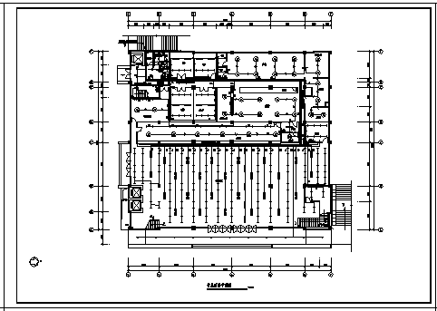 某五层带地下室员工食堂电气施工cad图(含插座，照明设计)_图1